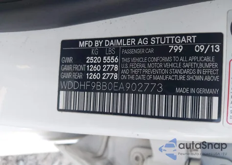 2014 Mercedes-Benz E 550 4Matic из США, поврежденный, VIN WDDHF9BB0EA902773